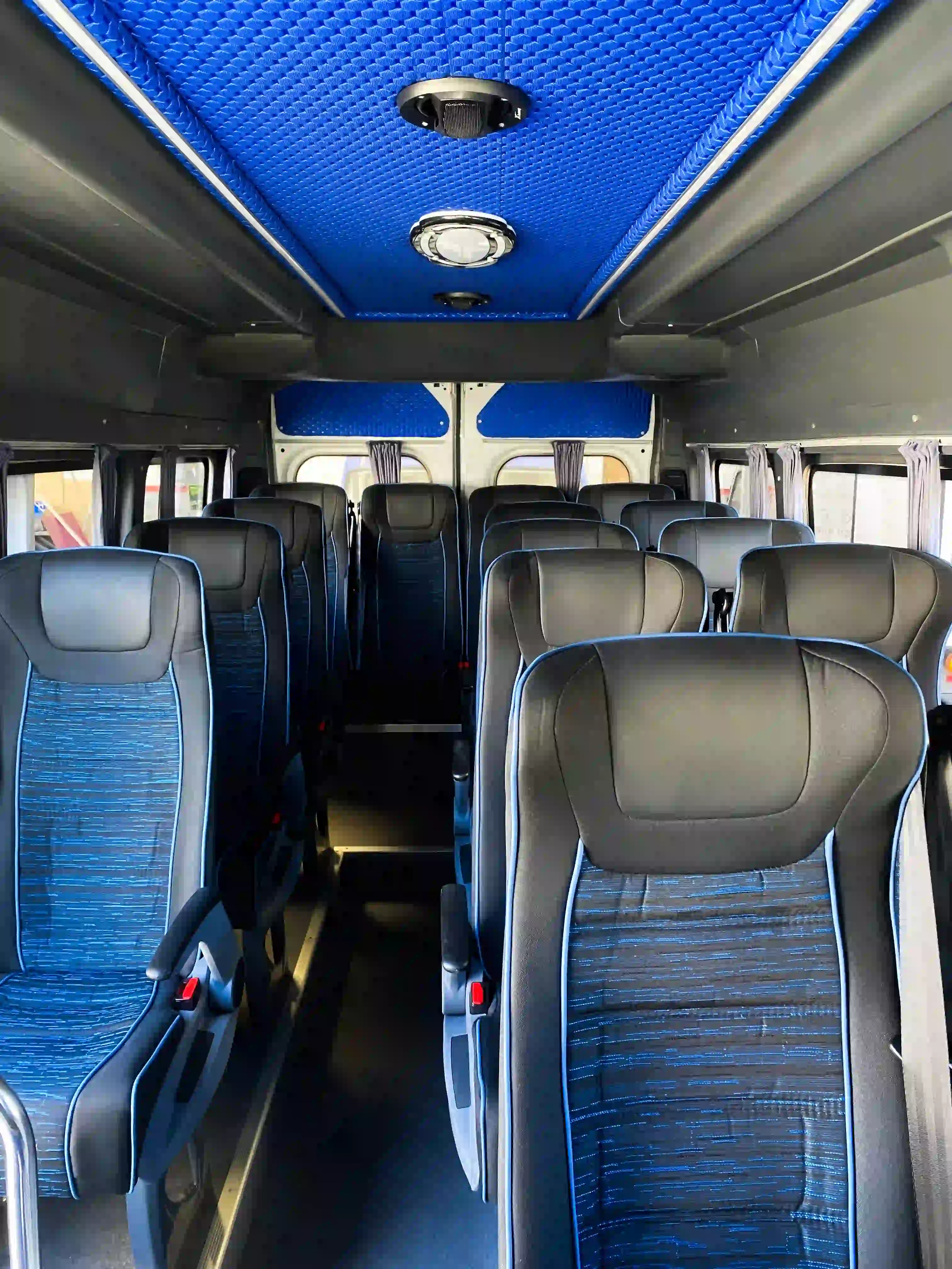 Interior view of the Personal Transport personnel transport vehicle.